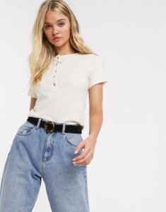 We The Free by Free People What's Up Henley t-shirt-White