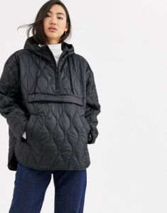 Weekday Mira quilted anorak in black