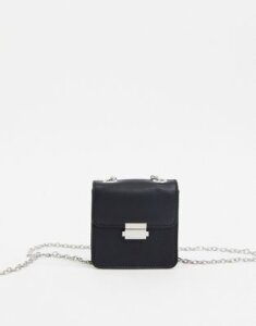 Who What Wear Balia cross body bag with chain strap in black
