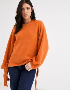 Y.A.S baloon sleeve sweater-Orange
