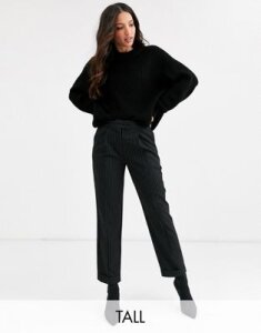 Y.A.S Tall Savi crop tailolred pants-Black
