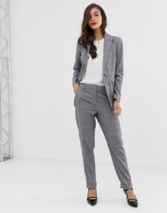 Y.A.S Thesis check two-piece tailored pants-Gray