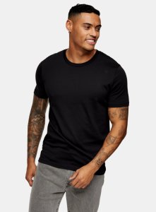 Selected Homme 'Perfect' T-Shirt, schwarz, SCHWARZ