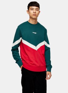 WRANGLER Box-Sweatshirt, grün, GRÜN