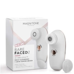 Magnitone London BareFaced 2 Daily Cleansing and Skin Toning Brush - White