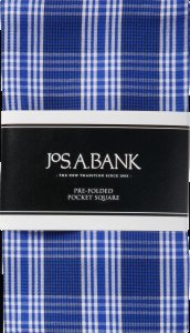 Jos. A. Bank Plaid Pre-Folded Pocket Square CLEARANCE