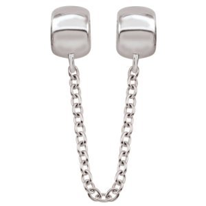 Damen Persona Double Silver Stopper Bead Charms Sterling-Silber H11648P1