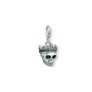 Thomas Sabo Jewellery - Unisex thomas sabo charm club zirkonia skull king charm sterling-silber 1554-643-11