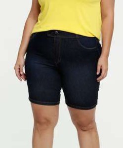 Bermuda Feminina Jeans Stretch Plus Size Biotipo