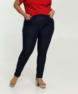 Calça Jeans Feminina Skinny Plus Size Uber