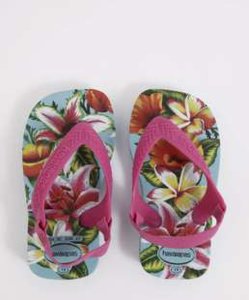 Chinelo Havaianas Infantil Estampa Tropical New Baby