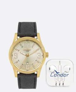 Kit relógio masculino CONDOR co2115kvxk2d