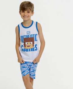 Pijama Infantil Estampa Minecraft Authentic Games