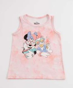 Regata Infantil Tie Dye Estampa Minnie Disney