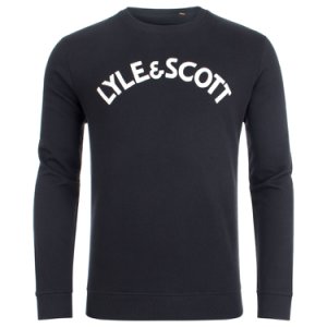 Lyle & Scott - Arched logo sweatshirt in true black