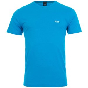 Athleisure Tee Shoulder Print T-Shirt in Bright Blue