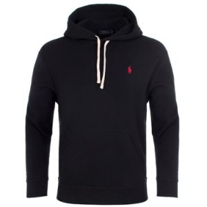 Ralph Lauren - Cotton-blend fleece hoodie in black