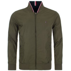 Reversible Bomber Jacket in Army Green