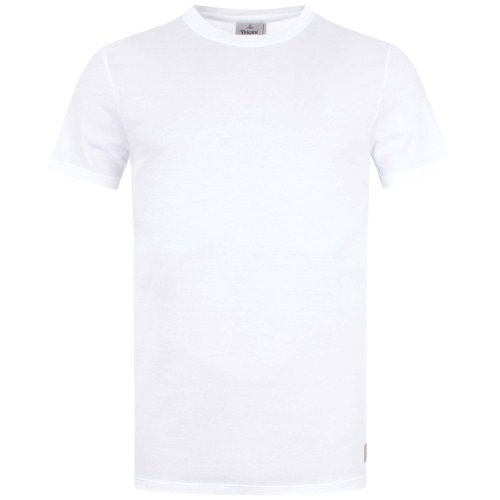 Vivienne Westwood Patch Logo T-Shirt Colour: A406 White, Size: XS