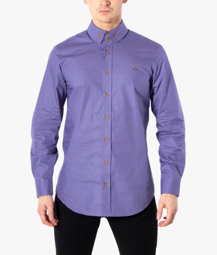 Vivienne Westwood Slim Fit - Two Button Krall Shirt Colour: J401 PURPL...