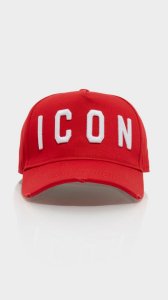 Dsquared2 Classic Embroidered Icon Logo Cap - Red - Mens, Red