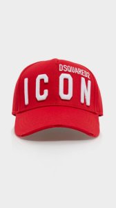 Dsquared2 New Icon Large Logo Cap - Red - Mens, Red