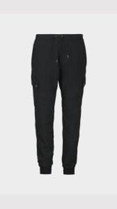 Polo Ralph Lauren Tech Fleece Side Pocket Cargo Trousers - Black - Mens, Black