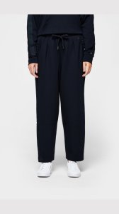 Tommy Hilfiger Small Badge Relaxed Grossgrain Jogging Bottoms - Navy - Womens, Navy