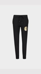 Versace Jeans Couture Adriano Logo Jogging Bottom - Black - Womens, Black