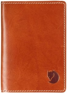 Fjällräven Leather Passport Cover cognac
