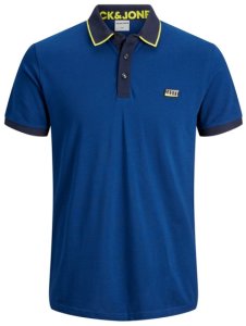 Jack & Jones Cotton Pique Polo Shirt (12167174) navy peony