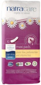 Natracare Maxi Pads night time (x10)