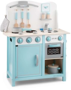 New Classic Toys Play Kitchen Bon Appétit Deluxe blue