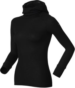 Odlo Shirt l/s with Facemask Warm Women (152071) black