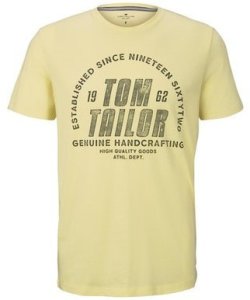Tom Tailor T-Shirt pale straw yellow (1018790)