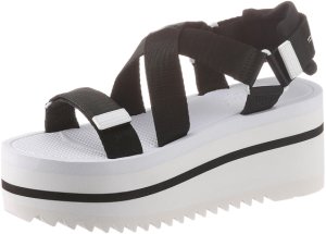 Tommy Hilfiger Pop Color Flatform Sandal (EN0EN00847) black
