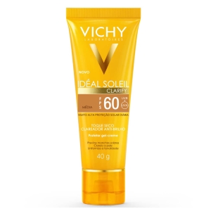 Protetor Solar Facial Idéal Soleil Clarify Cor Média FPS60 Vichy 40g