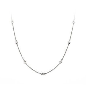 Aspinal Of London - Celeste 18ct white gold diamond necklace