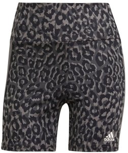 Adidas Designed to Move Leopard Print Short Tights grey four/grey six