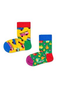 Happy Socks - Skarpetki dziecięce On Fire (2-pack)