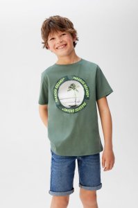 Mango Kids - T-shirt dziecięcy Paradise 110-164 cm