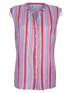 Blouse Dress In Wit::Blauw::Pink