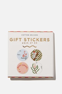 Cotton On Kids - Christmas Wrap Stickers - Australiana