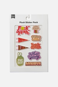 Typo - Plush Sticker Pack - Radiate positivity!