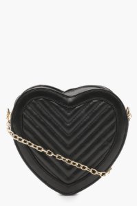 Quilted Heart Cross Body Bag