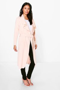 Shawl Collar Belted Duster