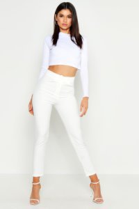 The Tailored Ankle Grazer Trouser, Ivory