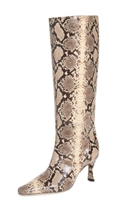 BY FAR Stevie 42 Snake Print Boots