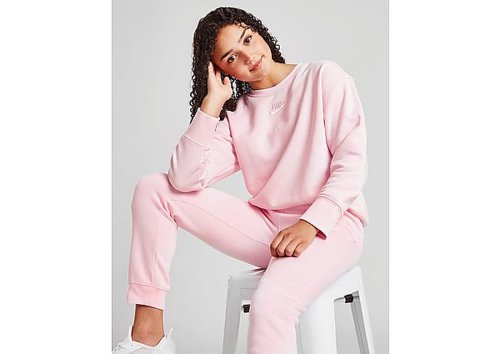 Nike Nike Sportswear Club Fleece Sweatshirt met ronde hals voor meisjes - Pink Foam/White - Kind, Pink Foam/White