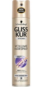 Gliss Kur Styling Hairspray Hold Plus Extra Volume